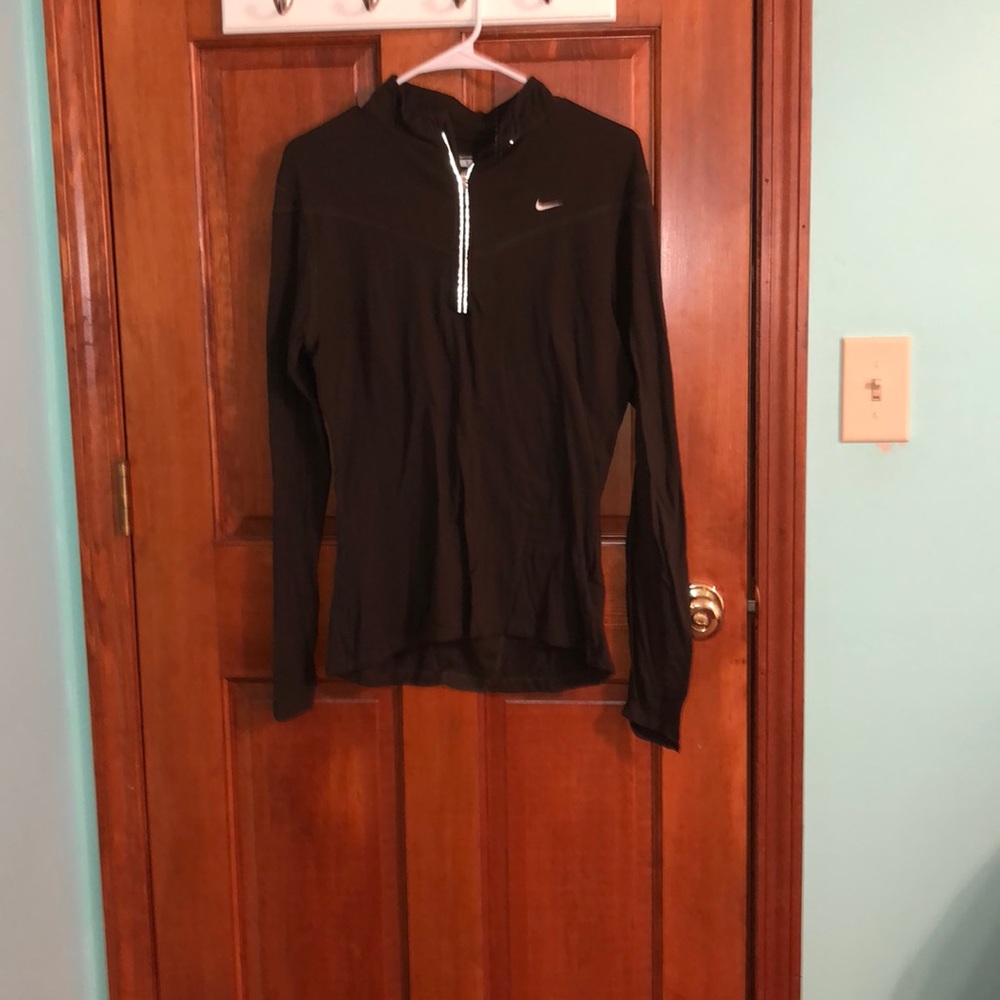 Women’s army green Nike quarter zip